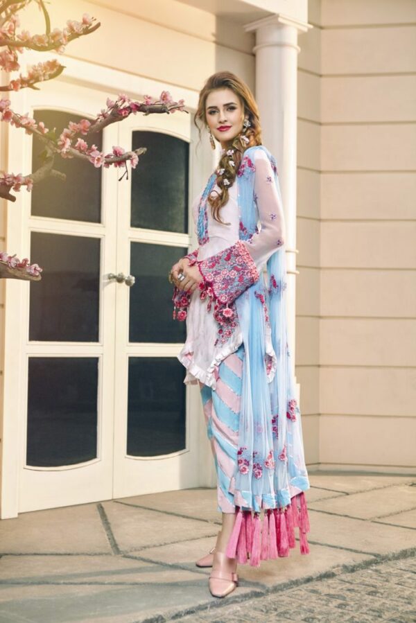 Zara Hayaat Luxury Lawn  - ROSE BERRY SS-01