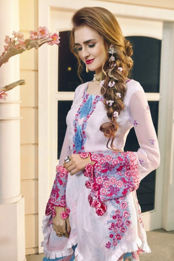 Zara Hayaat Luxury Lawn  - ROSE BERRY SS-01