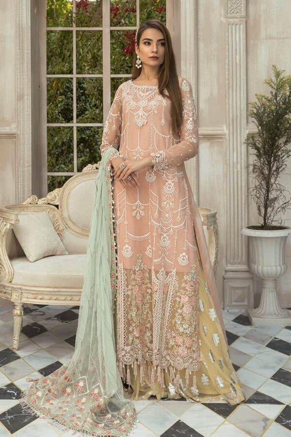 MARIAB EID Collection 2020 - Unstitched MBROIDERED - Pink (BD-1907)