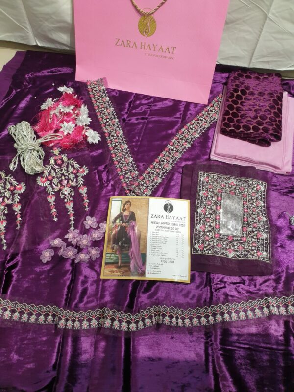 Zara Hayaat Festive Collection  - PERIWINKLE 20 W2 -
