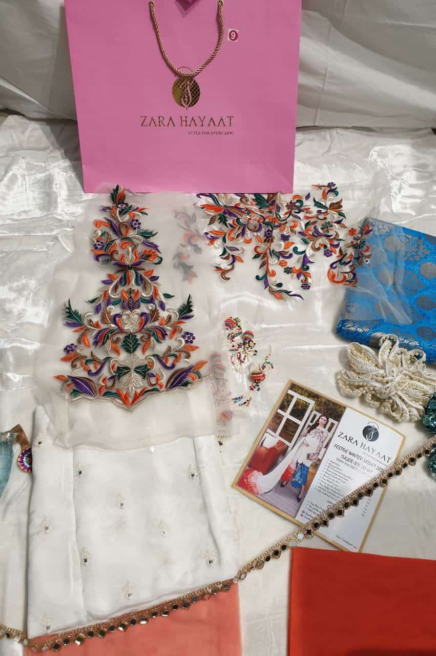 Zara hayaat festive collection  - periwinkle 20 w2