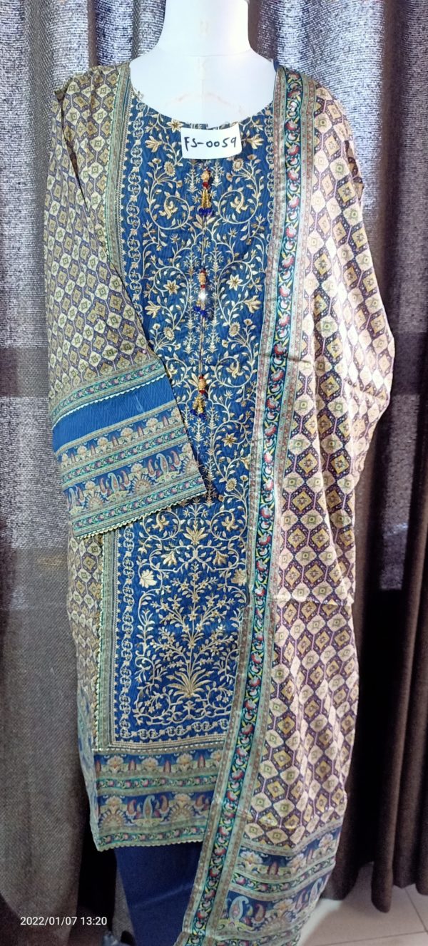Original Pakistani Suit with Open Picture - BIN SAHEED  (FS 0059)