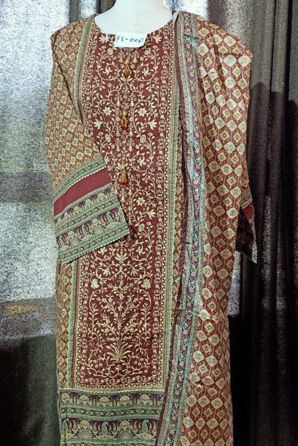 Original Pakistani Suit with Open Picture - BIN SAEED  (FS 0061)