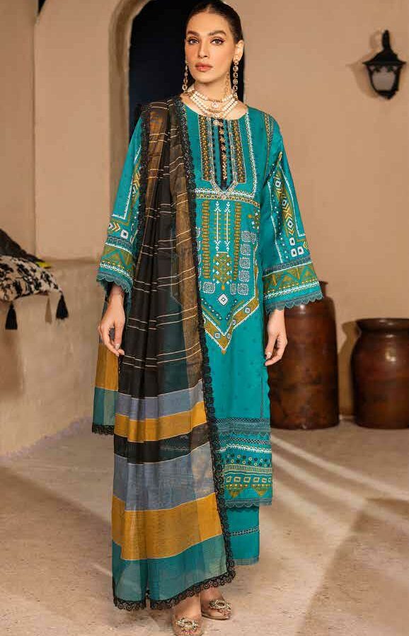 Ittehad Summer Lawn Embroidered 2022 | LF- EB1 2208