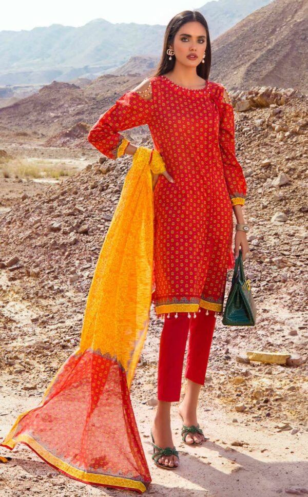 Gul Ahmed Red Collection 2022 | DN-22069