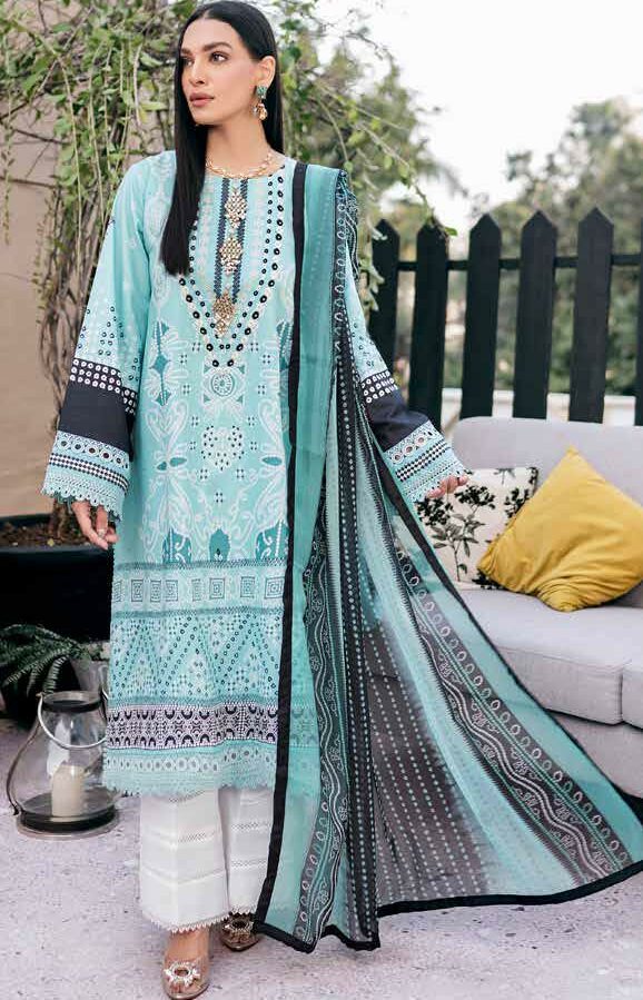Ittehad Summer Lawn Embroidered 2022 | LF- EB1 2201