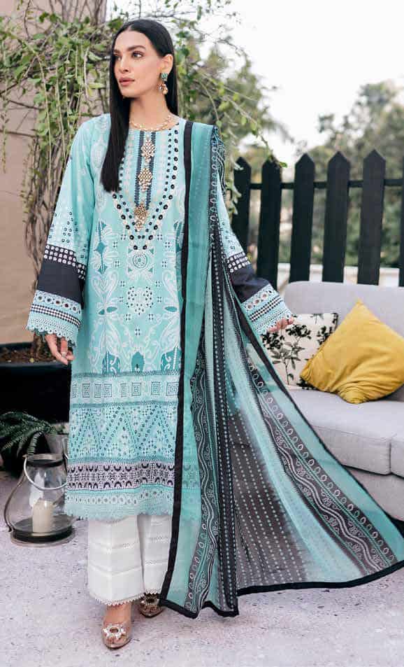 Ittehad Summer Lawn Embroidered 2022 | LF- EB1 2201