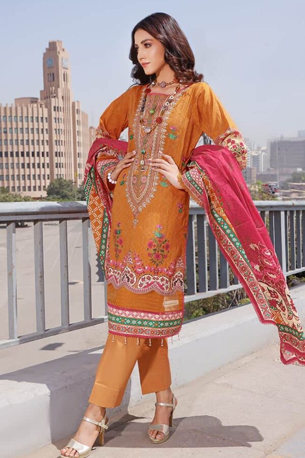 Rung Digital Embroidered Lawn'22 by Alzohaib - RDEL-22-02 | (SS-2126)