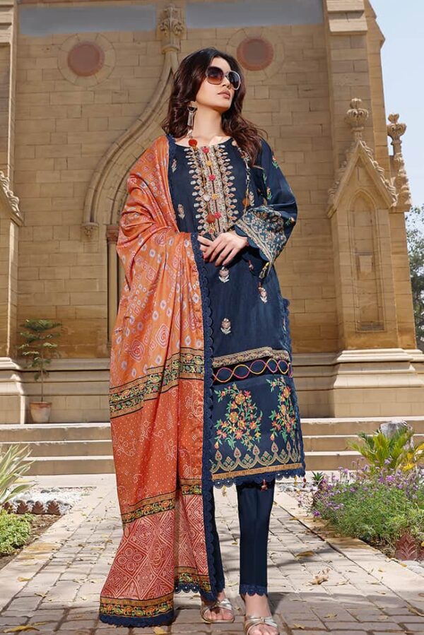 Rung Digital Embroidered Lawn’22 by Alzohaib – RDEL-22-05