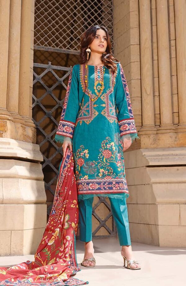 Rung Digital Embroidered Lawn'22 by Alzohaib - RDEL-22-08 | Back on Demand