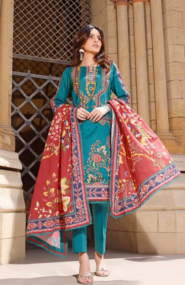 Rung Digital Embroidered Lawn'22 by Alzohaib - RDEL-22-08 | Back on Demand