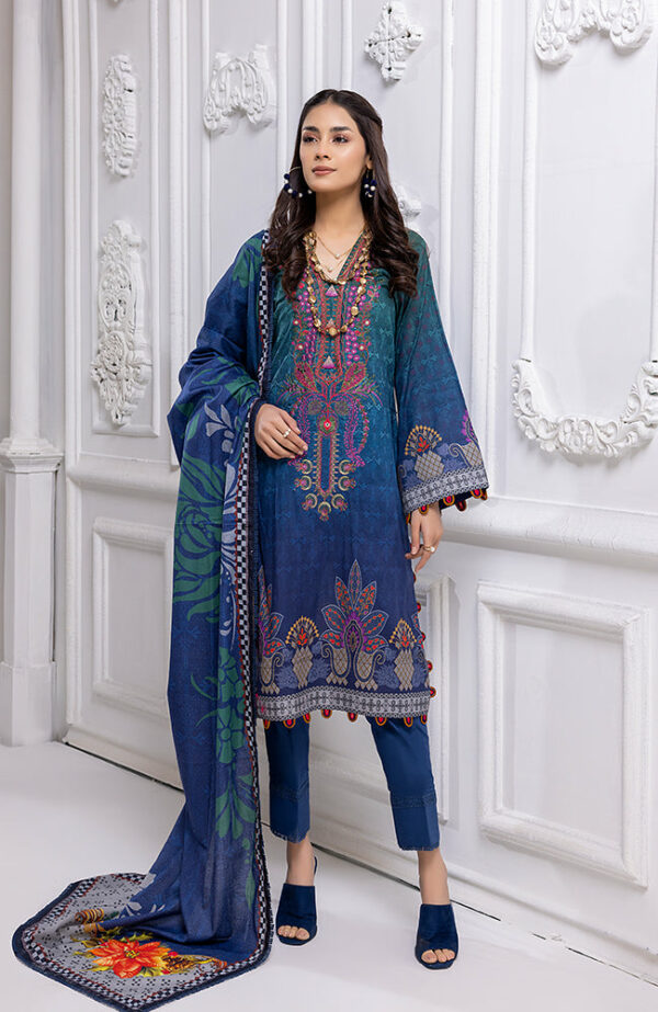 Mahnoor Embroidered Lawn by Al Zohaib | MEC-22-01