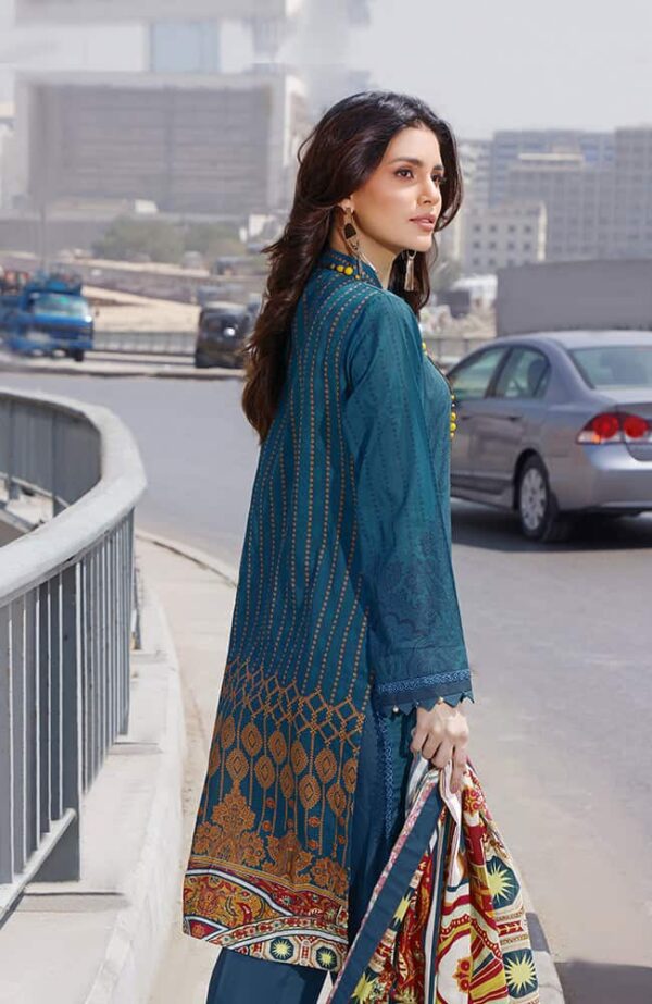 Rung Digital Embroidered Lawn'22 by Alzohaib - RDEL-22-01