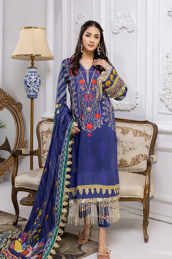 Mahnoor Embroidered Lawn by Al Zohaib | MEC-22-12 (SS-2193)