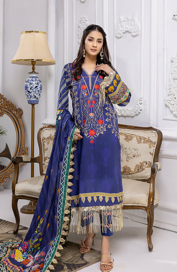 Mahnoor Embroidered Lawn by Al Zohaib | MEC-22-12 (SS-2193)