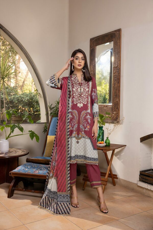 Zohra Embroidered Lawn by Z S | ZL-1 | Back on Demand