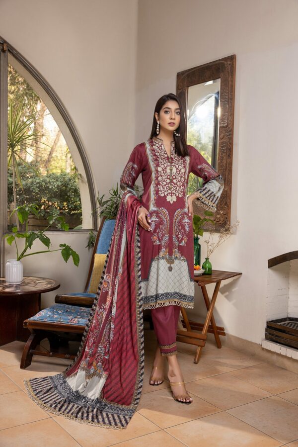 Zohra Embroidered Lawn by Z S | ZL-1 | Back on Demand