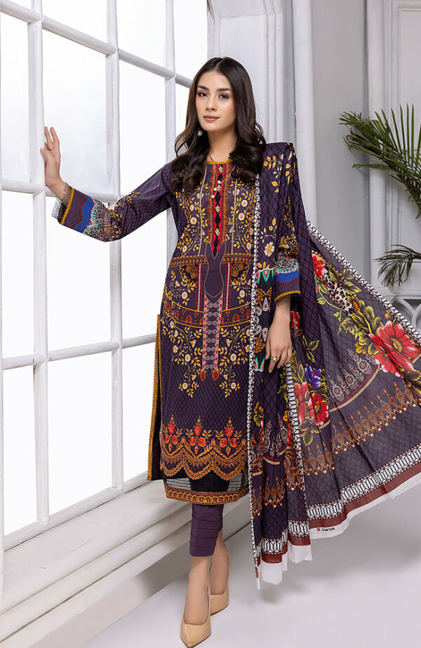 Mahnoor Embroidered Lawn by Al Zohaib | MEC-22-02 | Back on Demand