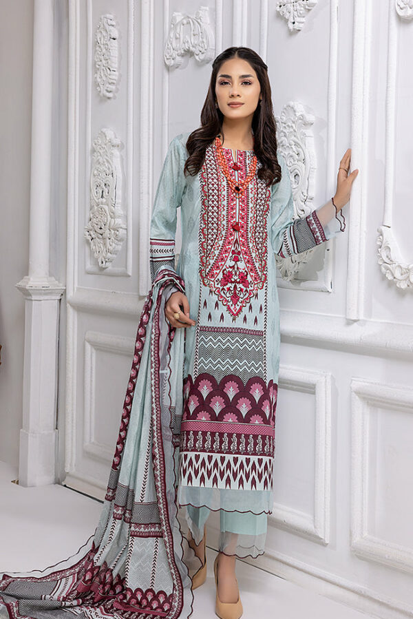 Mahnoor Embroidered Lawn by Al Zohaib | MEC-22-03 | (SS-1967) | MAY22