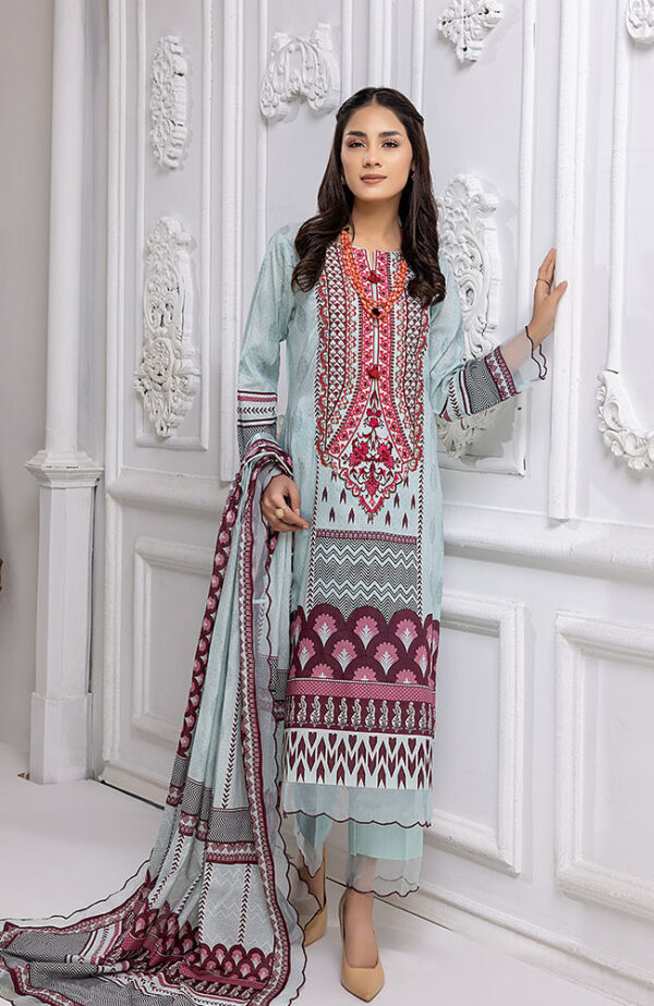 Mahnoor Embroidered Lawn by Al Zohaib | MEC-22-03 | (SS-1967) | MAY22