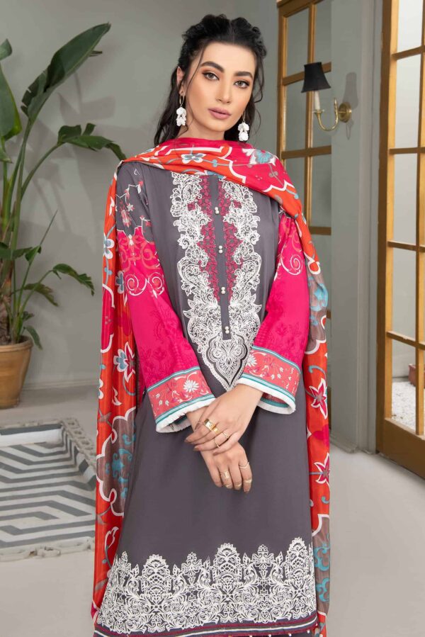 Limelight Summer Embroidered Lawn'22 | U1123SU-2Pc-GRY (SS-2059)
