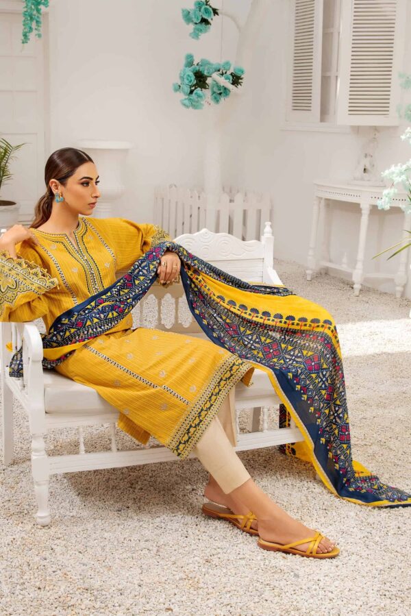Limelight Summer Embroidered Lawn'22 | U1628SU-2Pc-YLW (SS-2214)