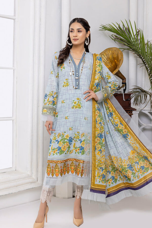 Mahnoor Embroidered Lawn by Al Zohaib | MEC-22-09