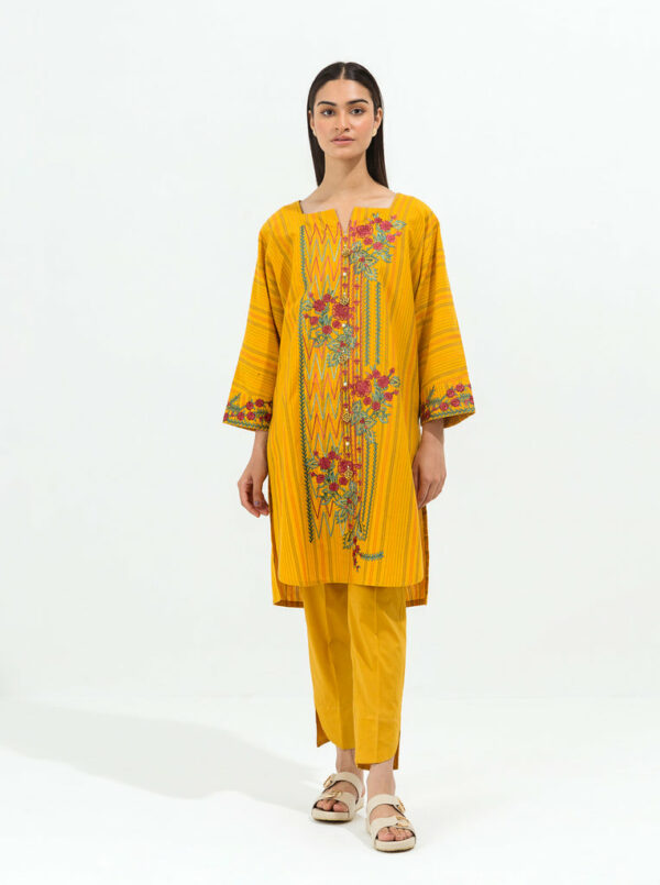Beechtree Eid Lawn Collection 2022 | Mystique Mustard-Embroidered-1P