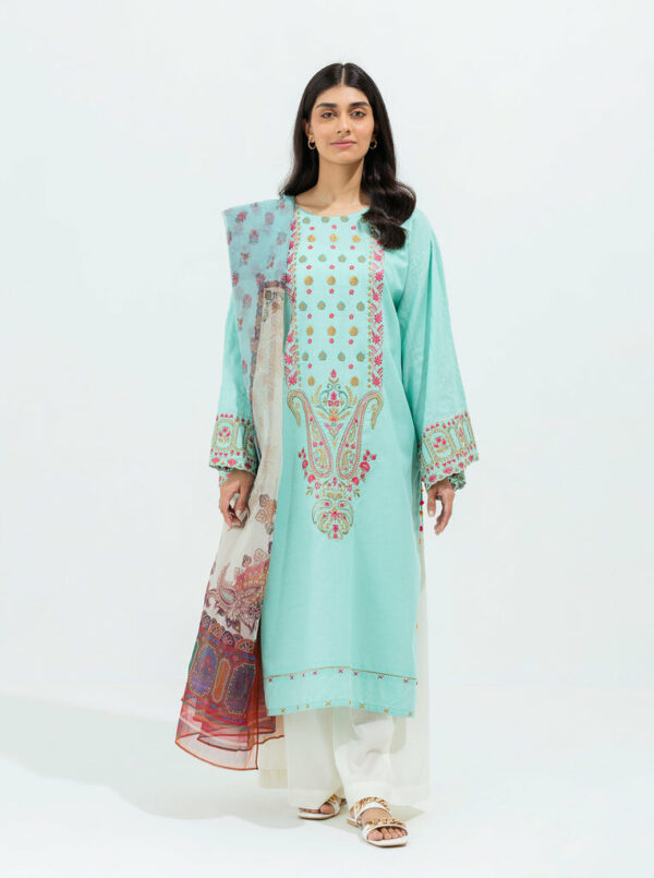Beechtree Eid Lawn Collection 2022 | Turquoise Haze-Embroidered-2P