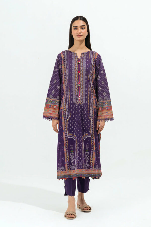 Beechtree Eid Lawn Collection 2022 | Purple Primrose-Printed-1P