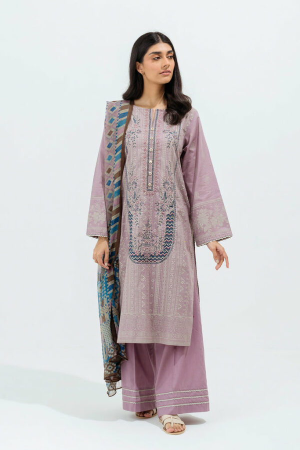 Beechtree Eid Lawn Collection 2022 | Mauve Moonlite-Embroidered-3P