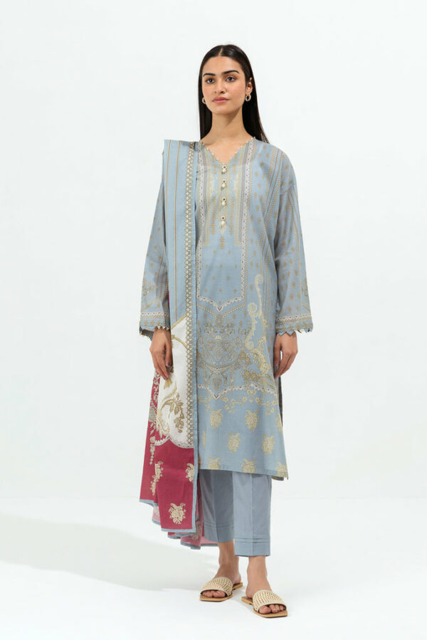 Beechtree Eid Lawn Collection 2022 | Powder Blue-Printed-3P