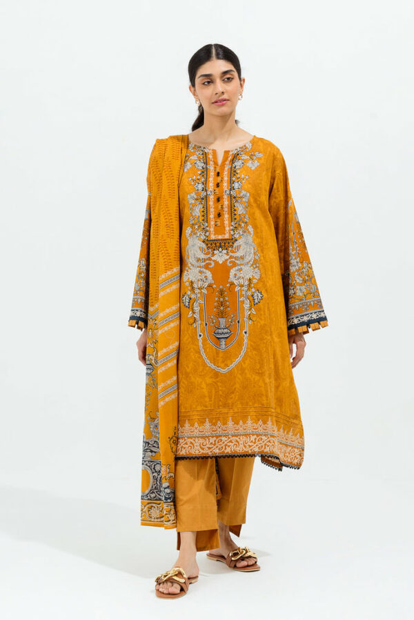 Beechtree Eid Lawn Collection 2022 | Chic Mustard-Printed-3P