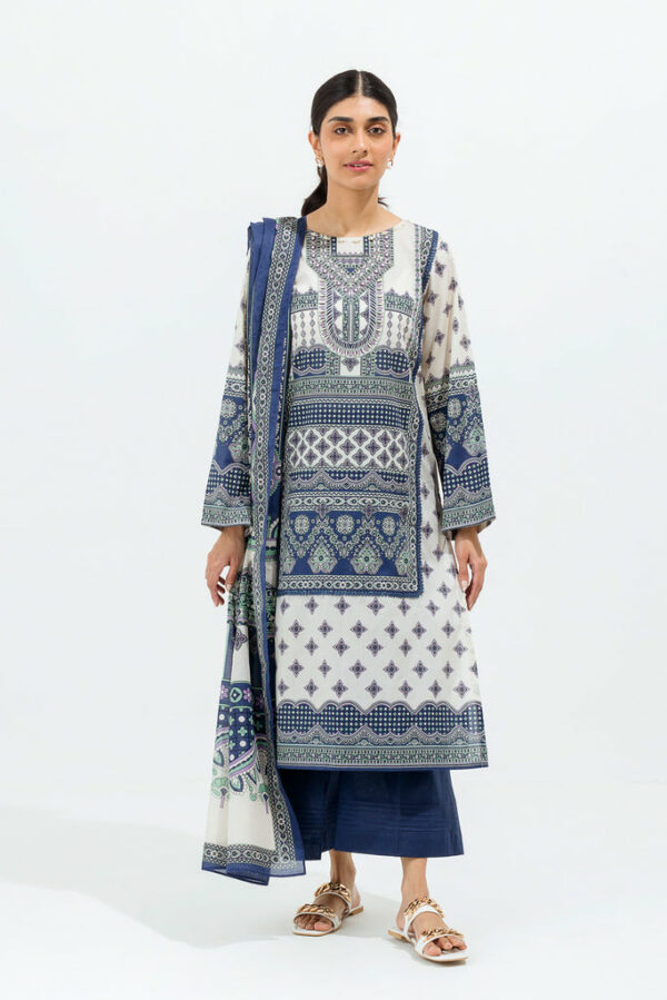 Beechtree Eid Lawn Collection 2022 | Antique Ethnic-Printed-3P