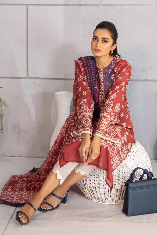 Limelight Summer Embroidered Lawn’22 | U1746SU-2Pc-RED