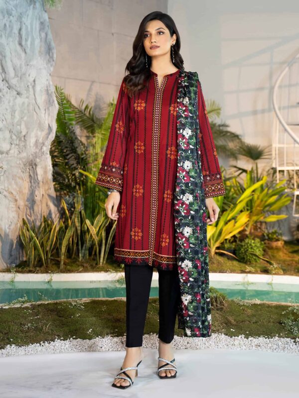 Limelight Summer Embroidered Lawn'22 | U1571SU-2Pc-RED