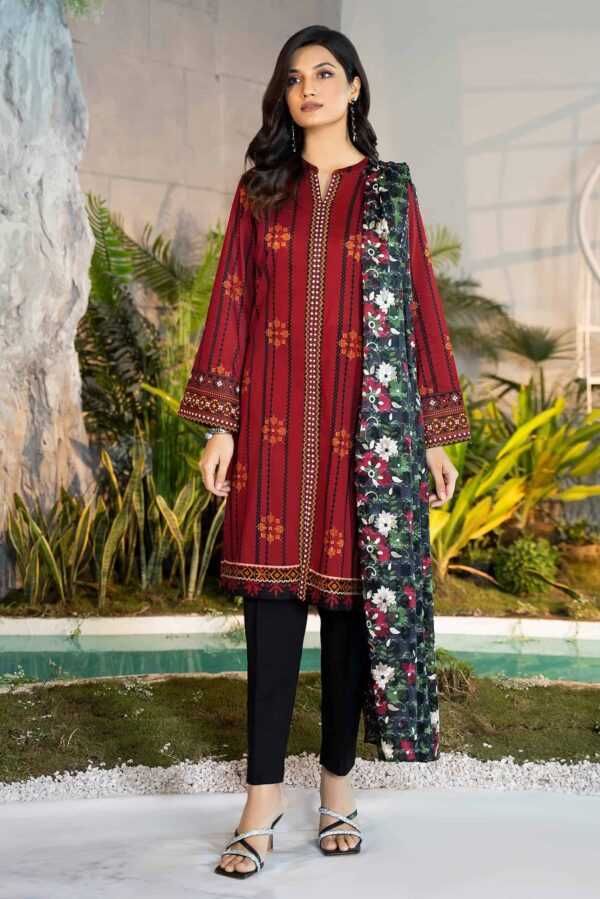 Limelight Summer Embroidered Lawn’22 | U1571SU-2Pc-RED