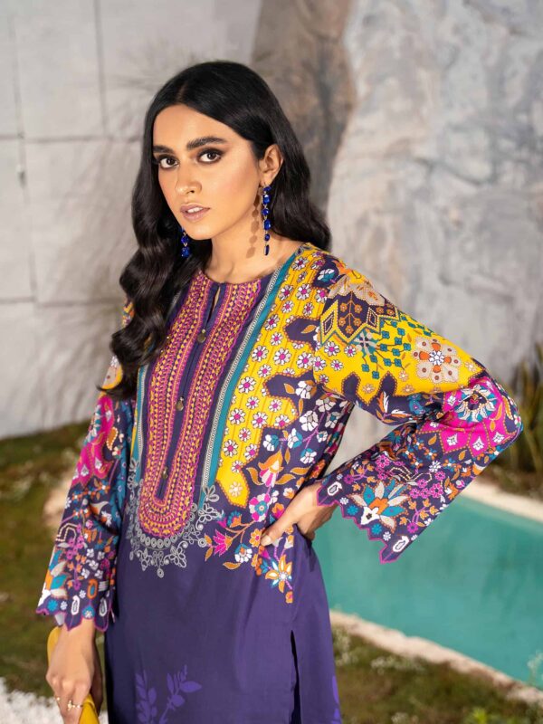 Limelight Summer Embroidered Lawn'22 | U1728SU-2Pc-PRP