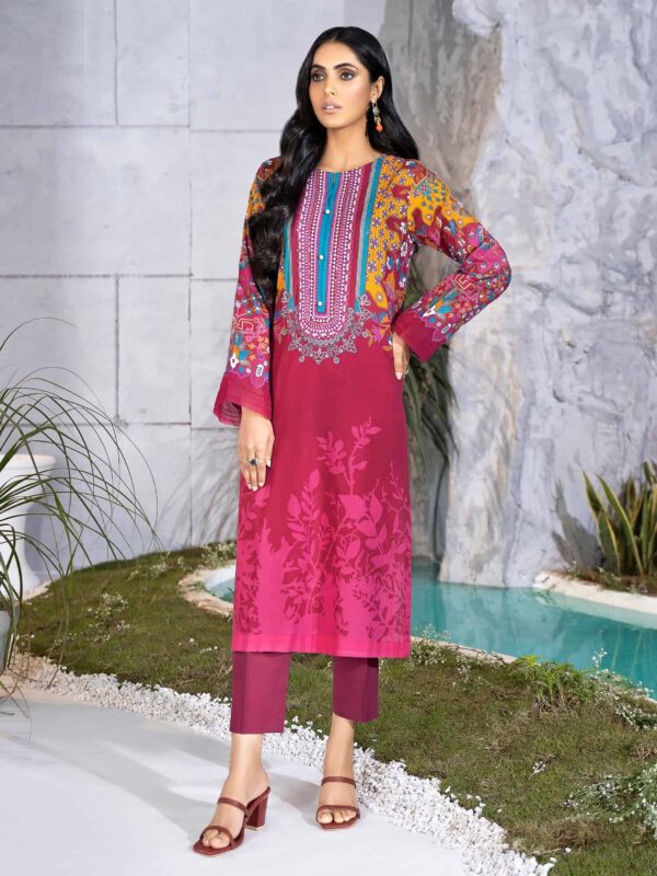 Limelight Summer Embroidered Lawn'22 | U1728SU-2Pc-PNK