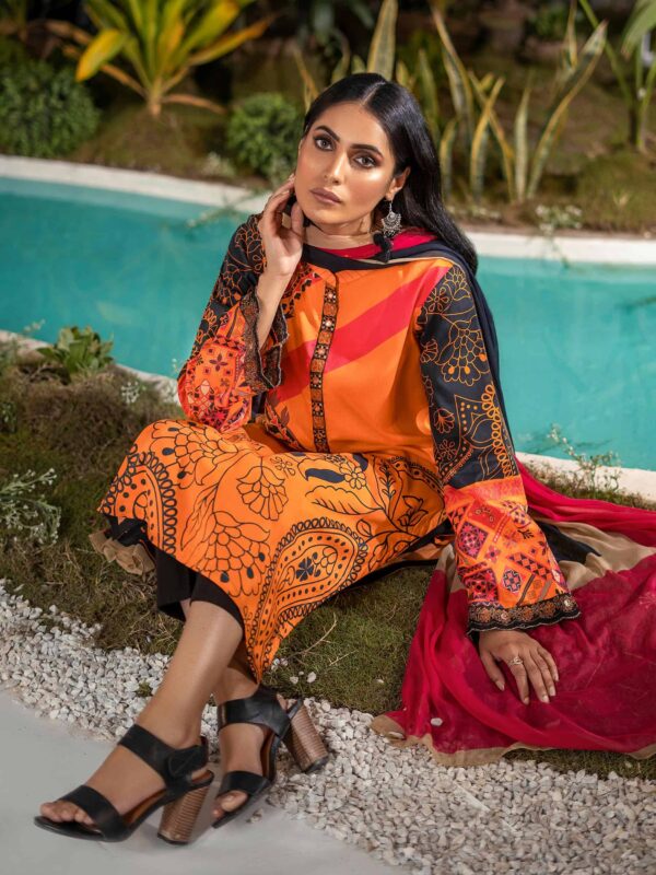 Limelight Summer Embroidered Lawn’22 | U1749SU-2Pc-ORG