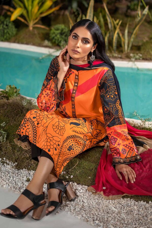 Limelight Summer Embroidered Lawn’22 | U1749SU-2Pc-ORG