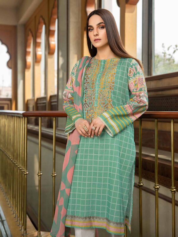 Limelight Summer Embroidered Lawn’22 | U1258SU-2Pc-GRN