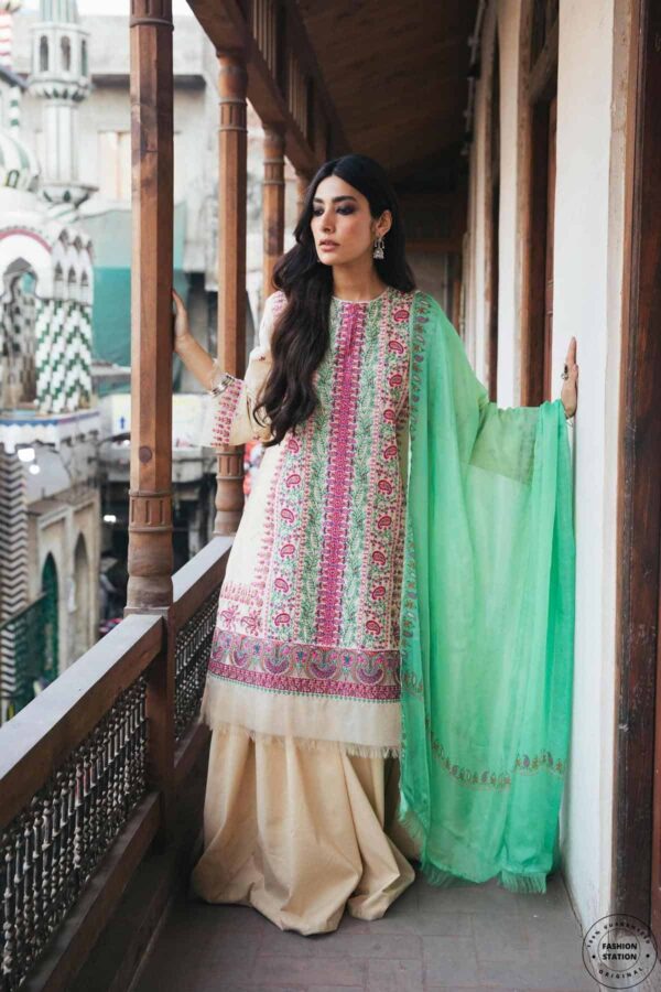 Zara Shahjahan Luxury Eid Lawn 2022 | ZIYA-A (SS-2043)