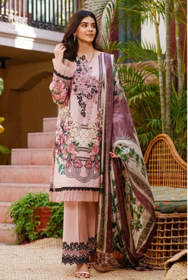 Jade Firdous Ombre Embroidered Exclusive Lawn 2022 | OC-19795B | Back on Demand