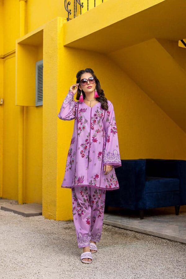 2 Pc Unstitched Printed Lawn by Charizma | CPN22-04