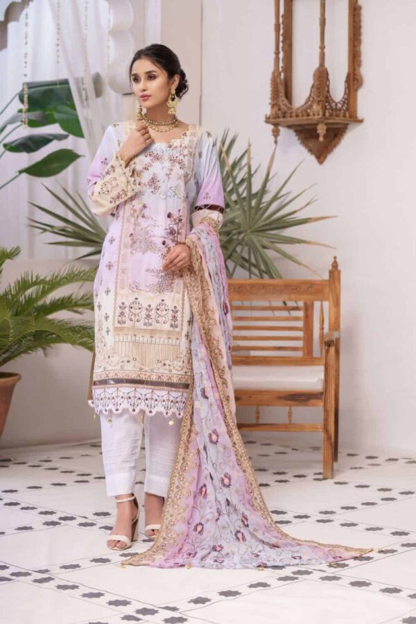 Rujhan Lawn Badi Eid Embroidered Collection | ASF-008
