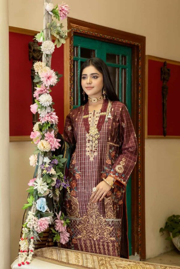 Rujhan Lawn Badi Eid Embroidered Collection | MKT-001