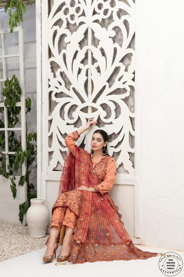 Aanchal Semi-Stitched by Tawakkal – D-6742
