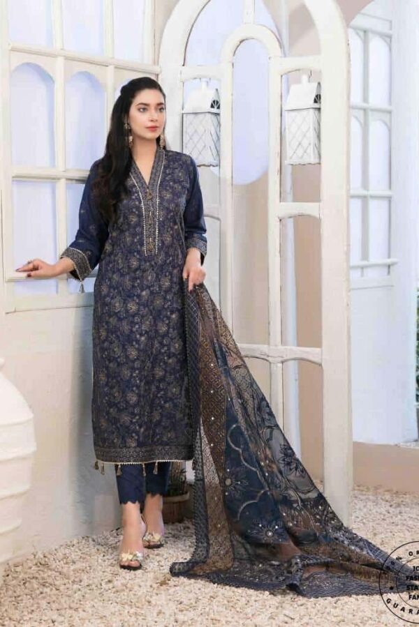 Aanchal Semi-Stitched by Tawakkal – D-6736