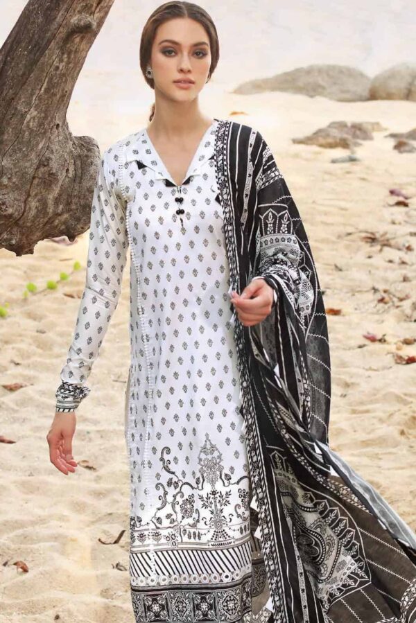 Gul Ahmed Ambrosia Black & White Collection 2022 | BT-22002